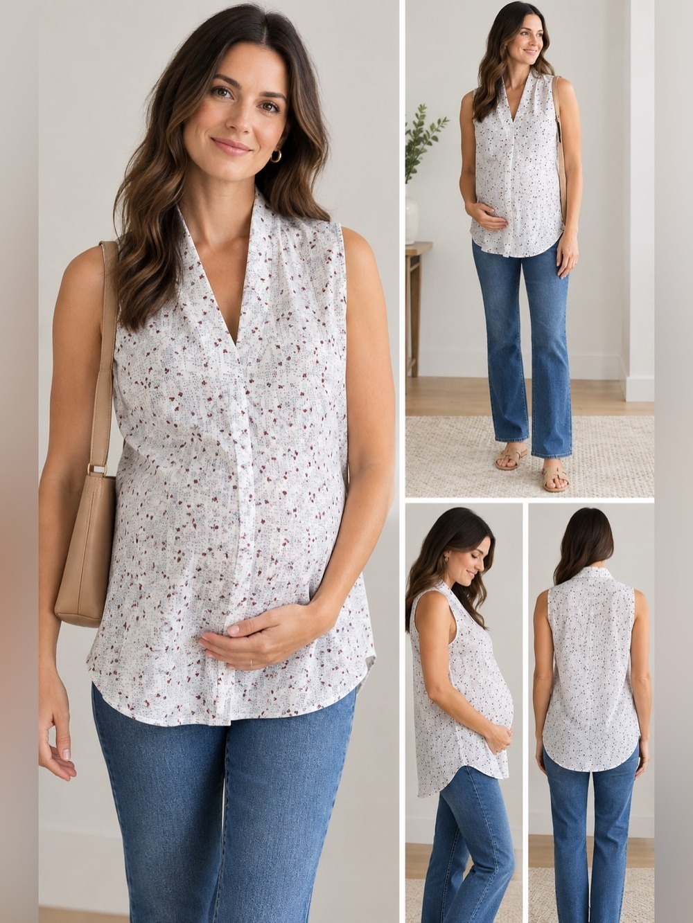 Floral Sleeveless Women's Blouse from Stork &Babe